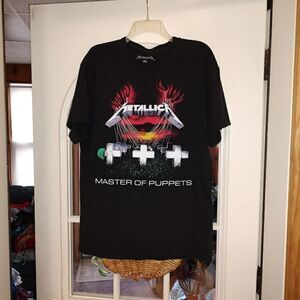 Metallica Master Of Puppets Black Shirt Size L